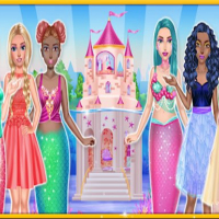Princess & Mermaid Doll House Decorating