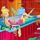 Princess Cinderella Bathroom Cleaning